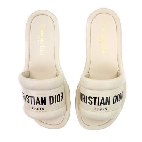 dior fluffy sliders|christian Dior sliders.